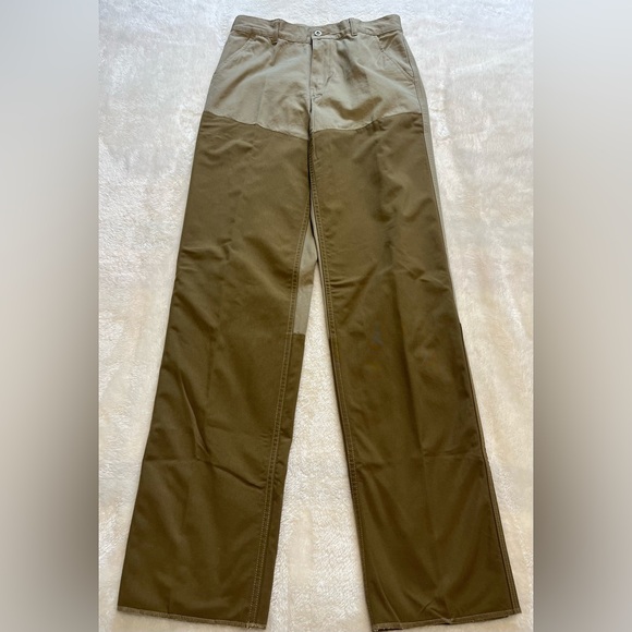 Size 8 Cabelas Women Reinforced Tan Canvas Brush Pants Hunting Hiking Jeans NEW - Picture 1 of 16